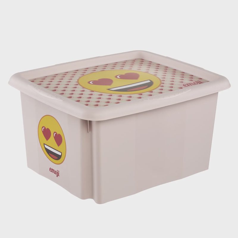 Dėžė su dan. KEEPER EMOJI, 24 l, rožinė, AW26