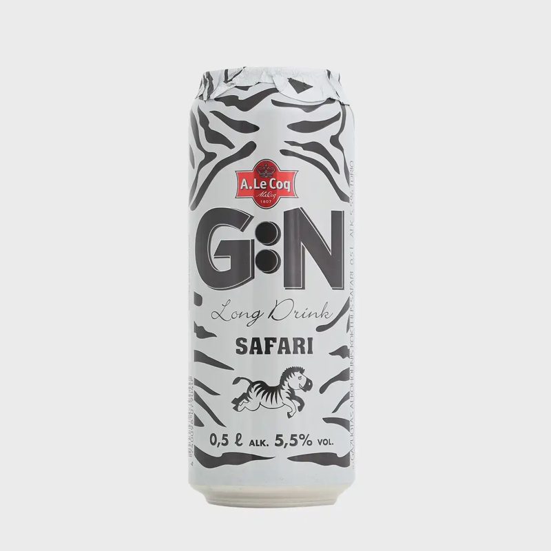 Alk. kokteilis GIN SAFARI, 5,5 % 0,5 l