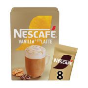 NESCAFE LATTE VANILLA X8 136gr