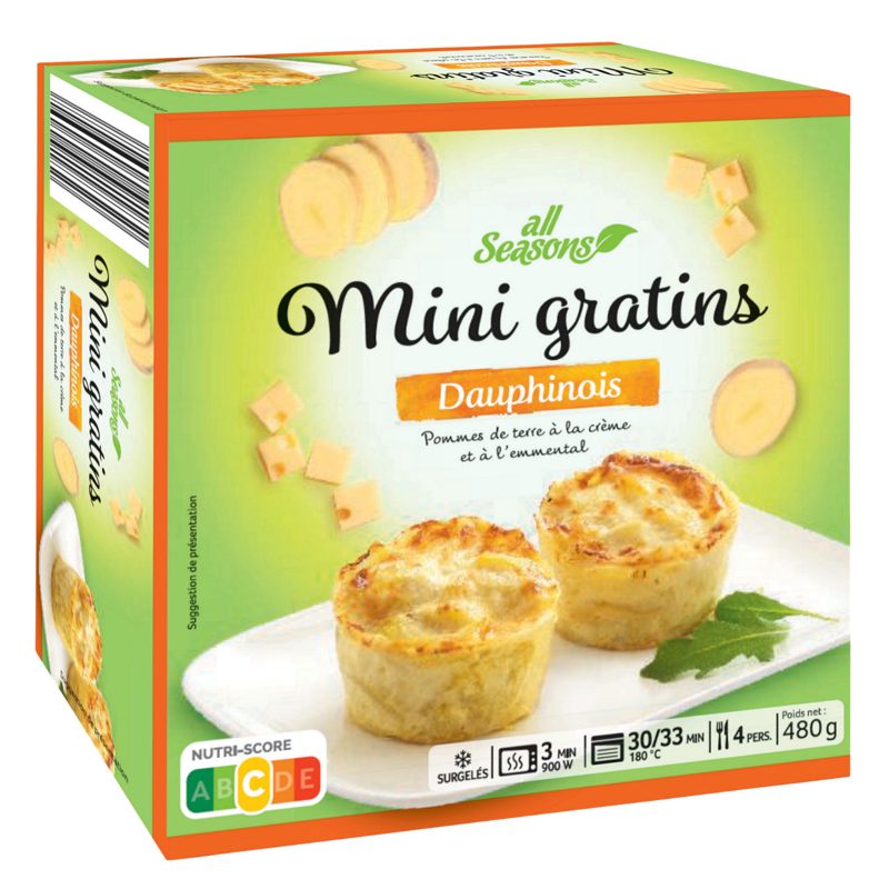 4 minis gratins Dauphinois