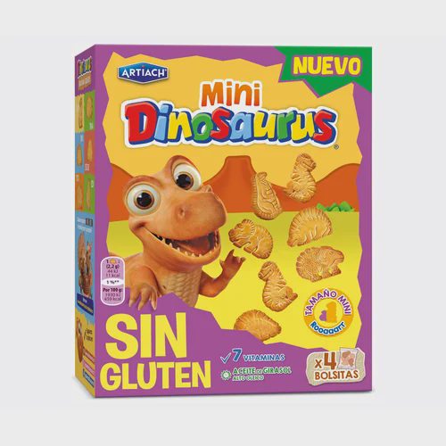ARTIACH Dinosaurus Galletas mini sin gluten 160 g.