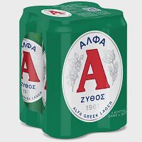 Άλφα Μπίρα Lager Κουτί 4x500ml