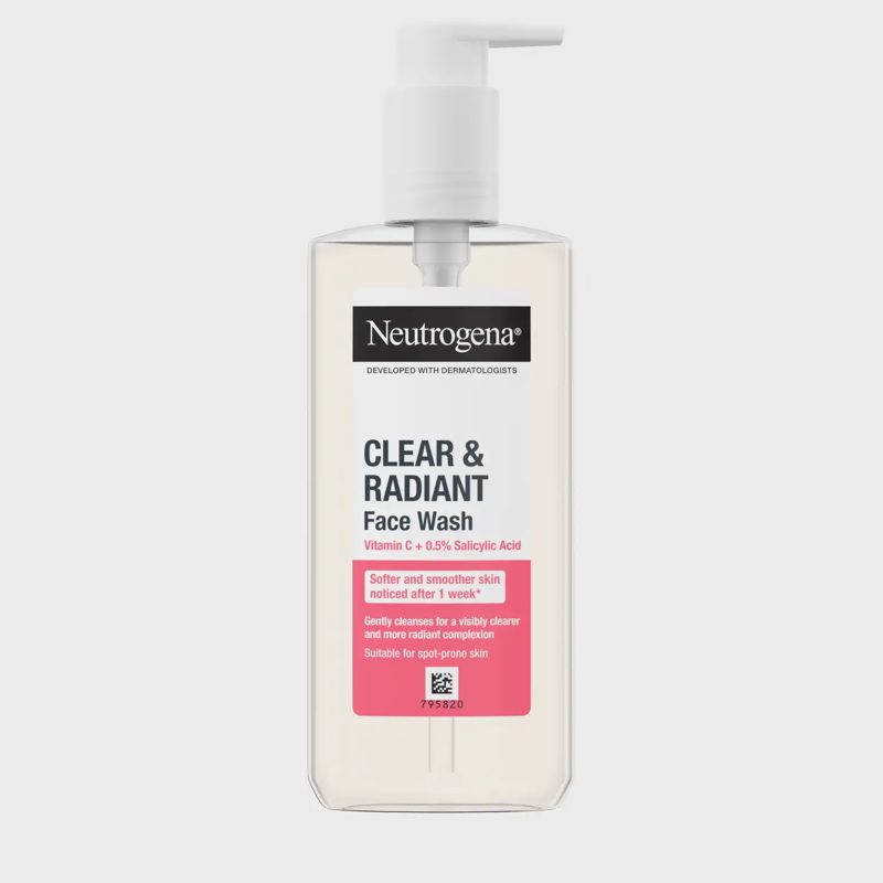 NEUTROGENA Clear & Radiant sejas mazgāšanas līdzeklis, 200ml