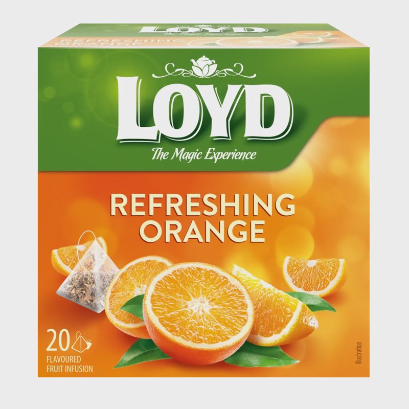 Vaisinė arbata LOYD, apelsinų skonio, 20 vnt.