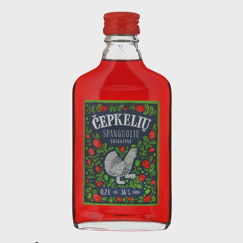 Trauktinė su spang. sultim ČEPKELIŲ 36%, 0,2l