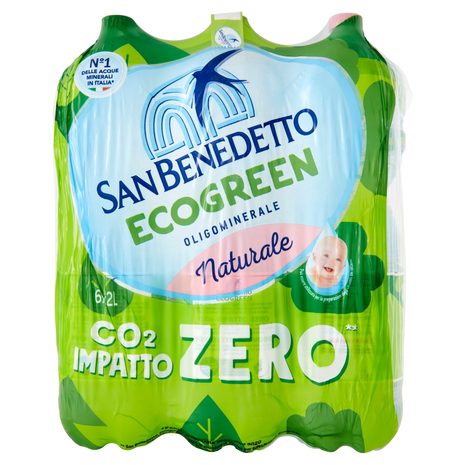 San Benedetto Acqua Naturale Dal Parco Della Majella Ecogreen 6 X 2 L