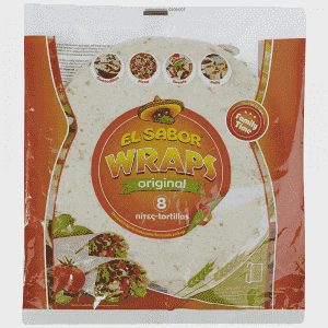 El Sabor Wraps Τορτίγια 20cm 8τεμ 320gr