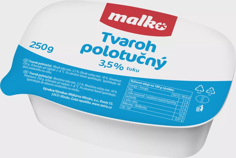 tvaroh různé druhy