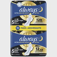 Always Ultra Secure Night Extra Duo 10τεμ