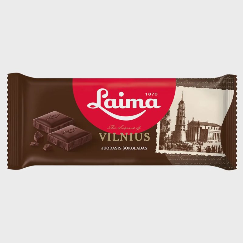 Juodasis šokoladas LAIMA Vilnius, 90 g