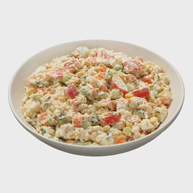Ryžių salotos su krabų skonio lazdelėmis, 1kg