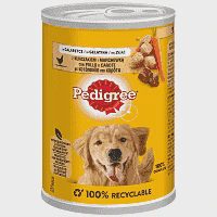 Pedigree Κονσέρβα Σκύλου Με Κοτόπουλο & Καρότο 400gr