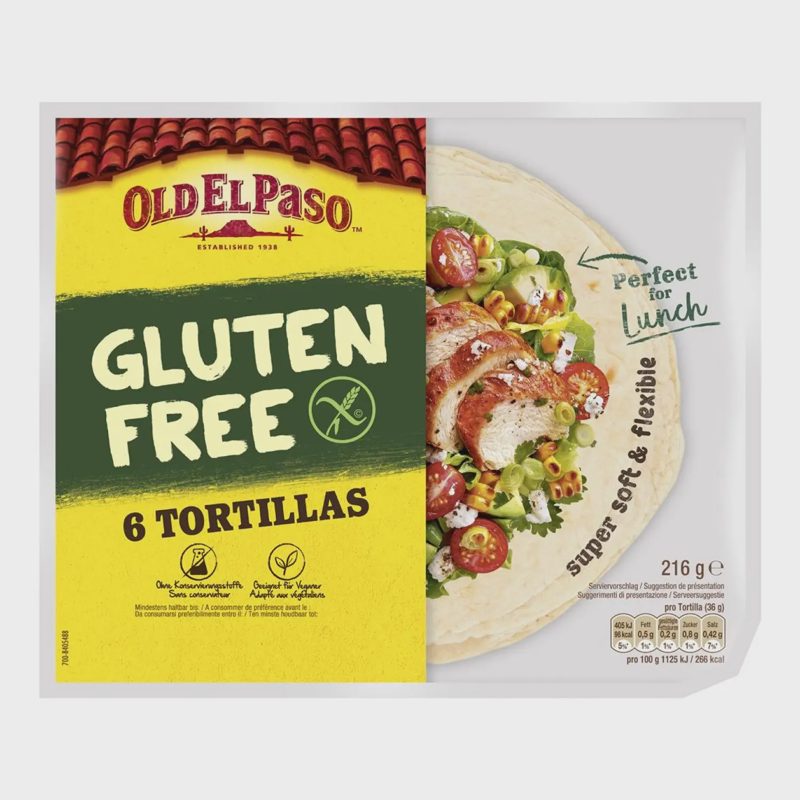Tortilijos be glitimo OLD EL PASO, 216 g