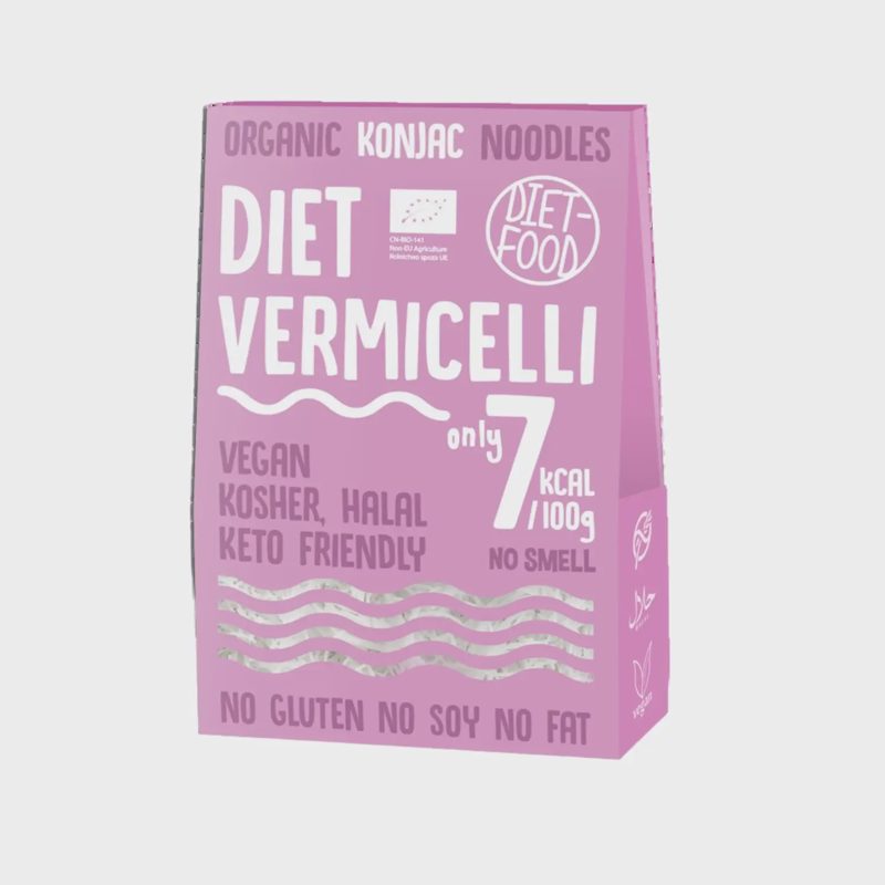 Ekol. makaronai DIET-FOOD VERMICELLI, 385 g