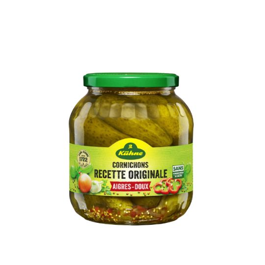 Cornichons Recette Paysanne Aigres-Doux 850g