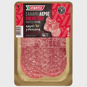 Υφαντής Σαλάμι Αέρος Πικάντικο Χωρίς Γλουτένη 100gr