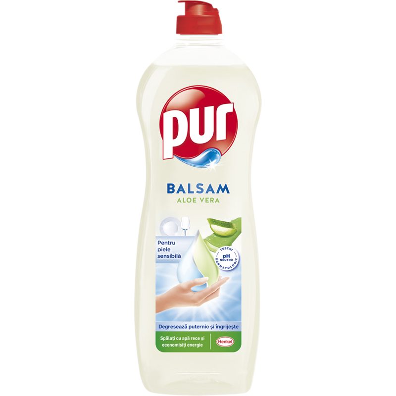 Trauku mazgāšanas līdzeklis PUR Balsam Aloe Vera 750ml