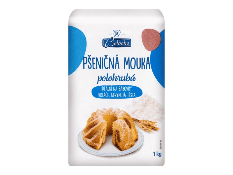 Pšeničná mouka polohrubá