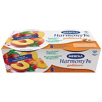 Μεβγάλ Harmony Επιδόρπιο Γιαουρτιού 1% Ροδάκινο 2x170gr