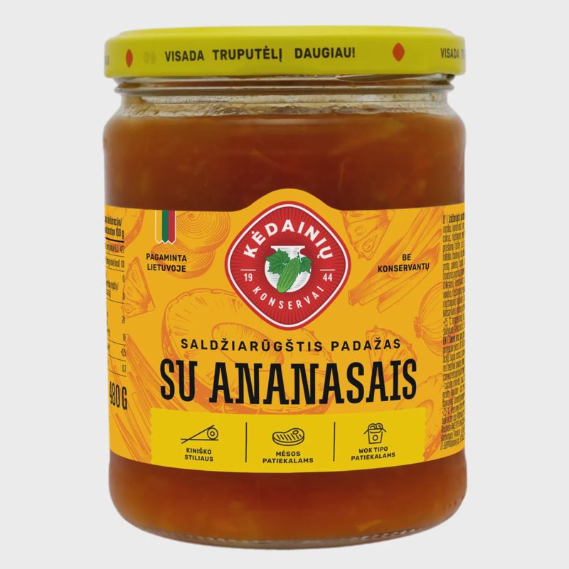 Saldž.pad.su anan.KĖDAINIŲ KONSERVAI, 480 g