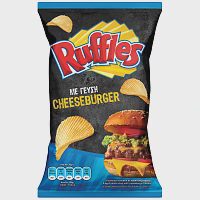 Ruffles Πατατάκια Με Γεύση Cheeseburger 120gr