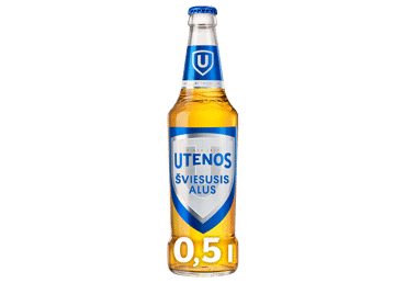 Nealkoholinis UTENOS alus, 0,5 l sk.