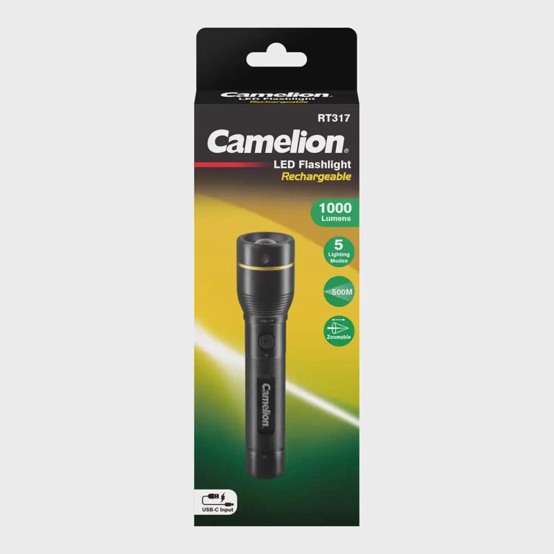 Įkraunamas žibintuvėlis CAMELION 3W LED