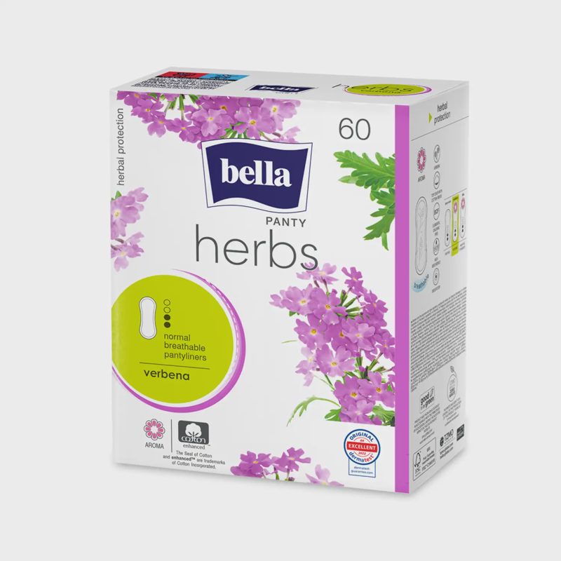 Kasd. įkl. BELLA PANTY HERBS VERBENA, 60 vnt