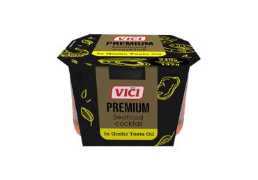 Jūrų gėrybių kokteilis česnak.aliej.VIČI,240g
