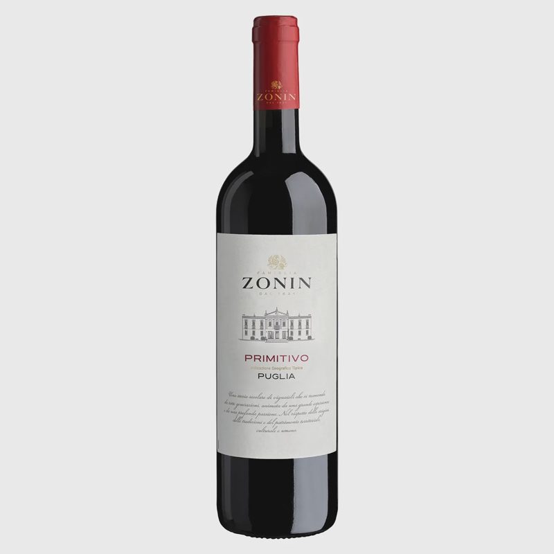 R. s. vynas ZONIN PRIMITIVO, 13,5 %, 0,75 l