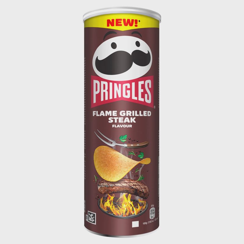 Pringles Křupavý snack s příchutí grilovaného steaku 165g