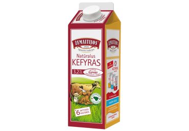 Natūralus ŽEMAITIJOS kefyras, 3,2 % rieb., 900 g