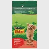 Friskies Active Ξηρά Τροφή Σκύλων Βοδινό 4kg