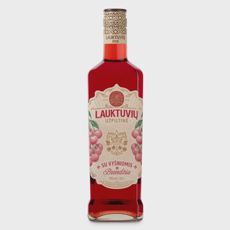 Spiritinis gėrimas LAUKTUVIŲ, 20%, 0,5l