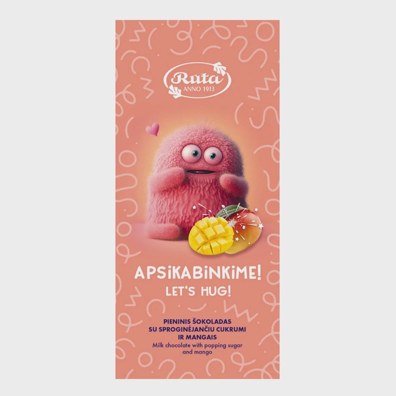 Pien. šokoladas BUMČIAI APSIKABINKIME!, 70 g