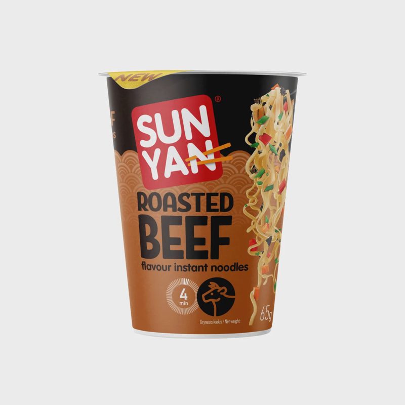 Makaronai kepintos jautienos sk. SUN YAN, 65g