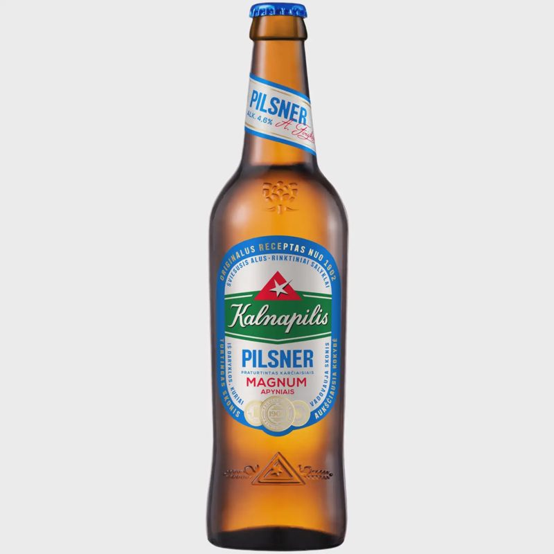 Alus KALNAPILIS Pilsner, 4,6 %, 0,5 l