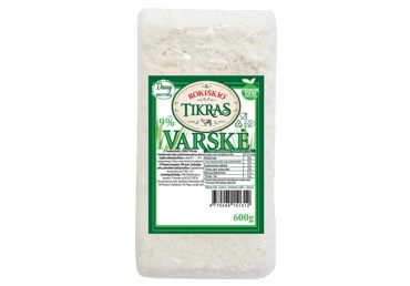 Varškė ROKIŠKIO TIKRAS, 9 %, 600 g