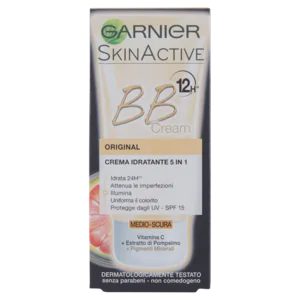 Garnier BB Cream Original Crema Viso Idratante 5in1 Con Vitamina C, Medio-Scura - 50 Ml