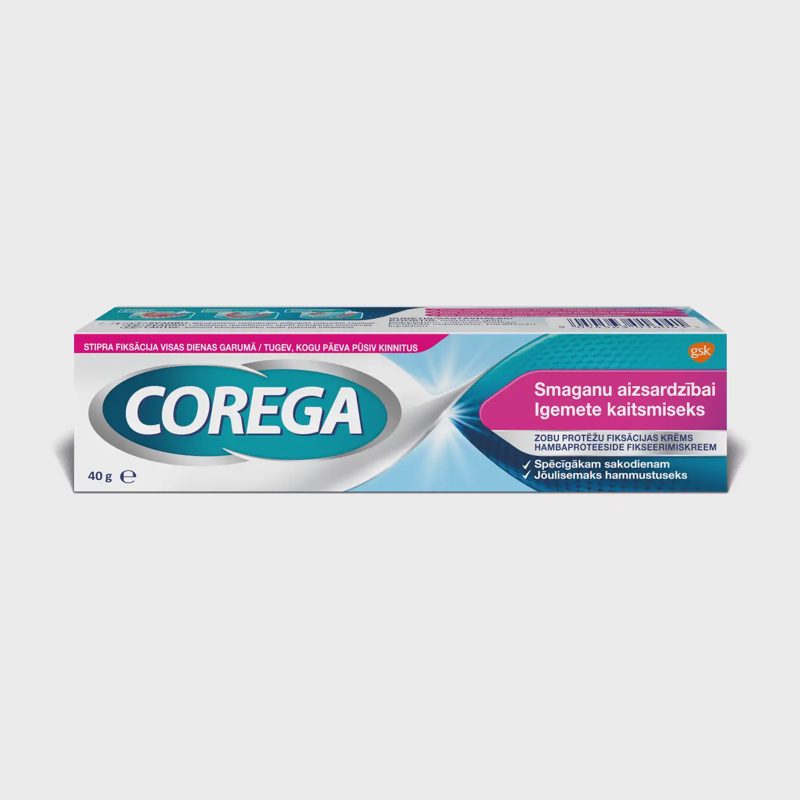 Fiksuojamasis dantų protezų kremas COREGA GUM, 40 g