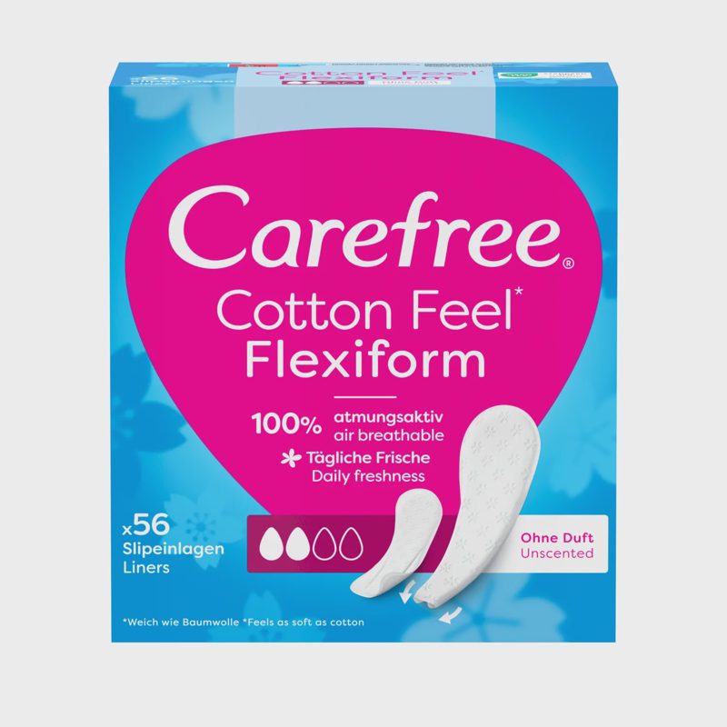 Higieniniai įklotai CAREFREE FREXI, 56 vnt.