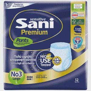 Sani Premium Pants Εσώρουχα Ακράτειας Ν.3 Large 12τεμ