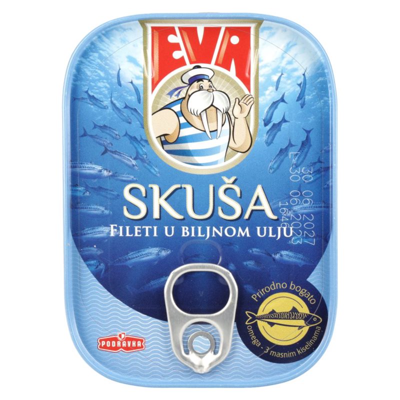 Podravka Eva skuša fileti u biljnom ulju 100 g