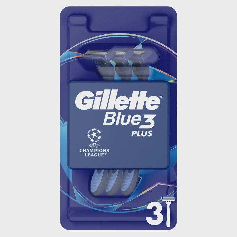 Vienkart.skustuv.GILLETTE BLUE3 RESTAGE,3vnt