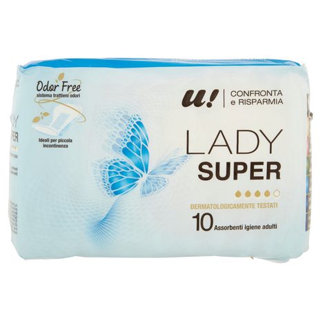 10 Assorbenti Lady Super U! Confronta e Risparmia
