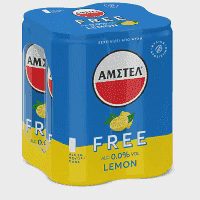 ΑΜΣΤΕΛ Free Lemon Μπίρα Με Λεμόνι Κουτί (4x330ml)