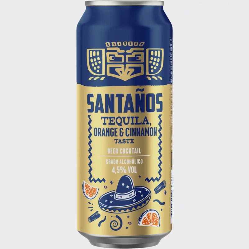 Alus SANTANOS TEQUILA ORANGE, 4,5 %, 0,5 l