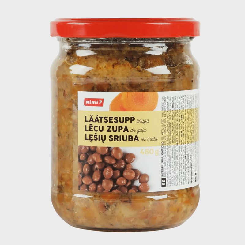 Lęšių sriuba su mėsa RIMI, 480 g