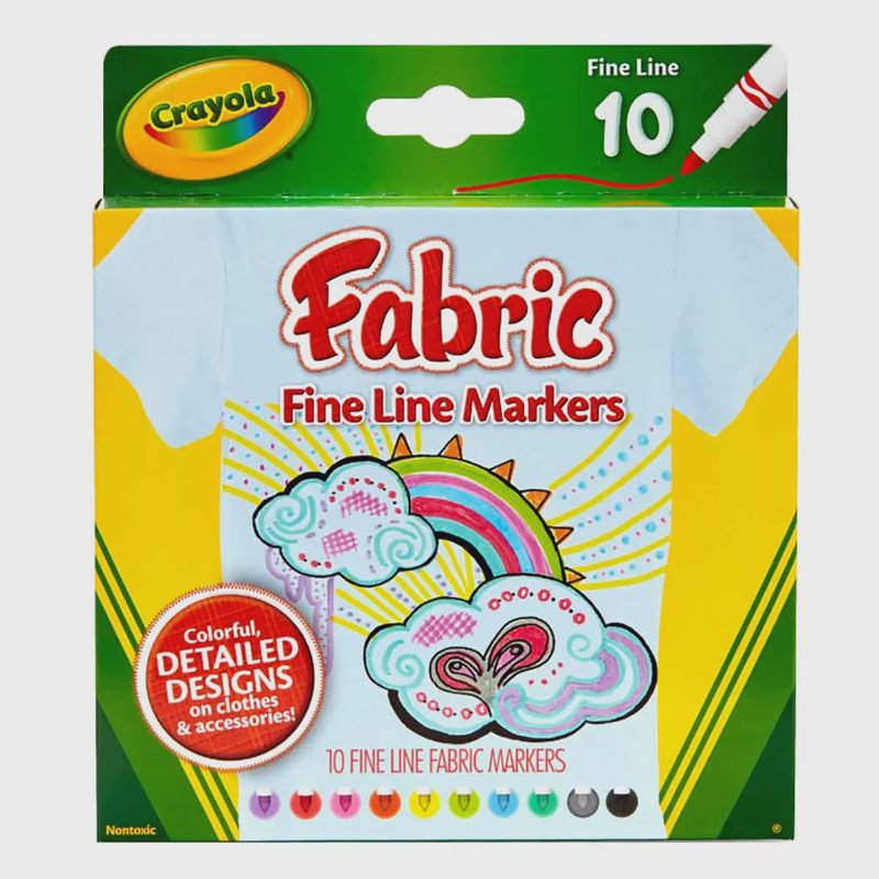 Flomasteriai audiniams CRAYOLA, 10 vnt.