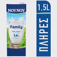 ΝΟΥΝΟΥ Family Γάλα 3,6% Λιπαρά 1,5lt